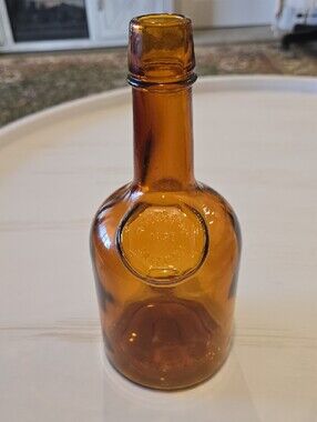 Vintage Rogers Bros 1850 Amber Glass Salem NJ